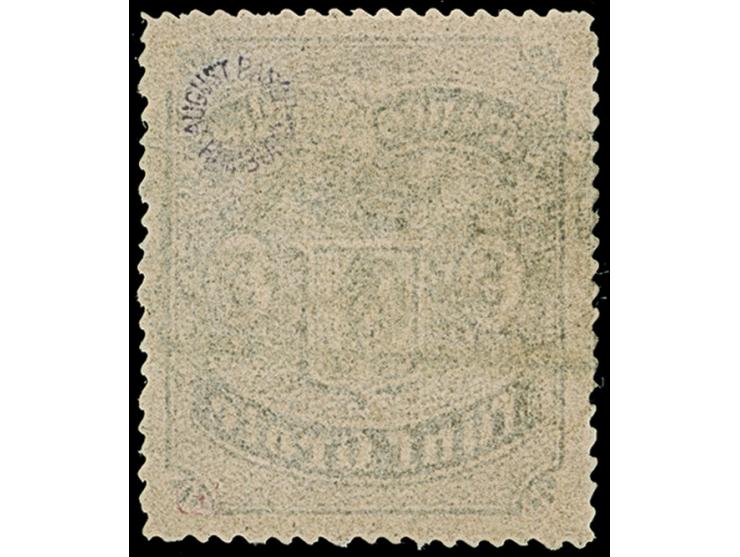 1862, 5 Grote auf mattgraubraun, farbfrisch und gut durchstochen, sauber entwertet durch zentrisch aufgesetzten Ra2. Tadellos