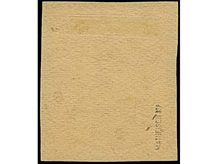 1923, Blockziffern 10 Cent auf 400 Markiu, mit Aufdruckfehler “linker Zierbalken zu ca. ¼ ausgebrochen”, farbfrisch und gut g