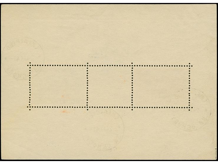 1941, Semendria Block 1+2 Dinar, gezähnt, mit Plattenfehler “zwei zusammenhängende Farbpunkte rechts am Abstrich der 4 in 194