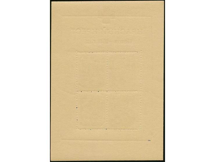 1942, Stadtkindergärten-Block mit rotem Kreuz, ohne Fabrikwasserzeichen, postfrisch, tadellos, sign. Ebel und Fotoattest Kris