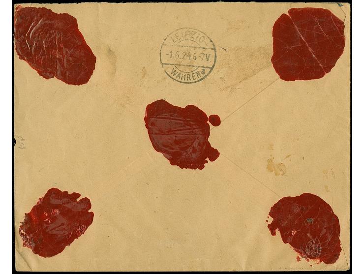 1923, Angliederung des Memelllandes an Litauen 50 Cent auf 300 Mark sowie 1 Litas auf 2000 Mark, sauber mit Stempel “KLAIPEDA