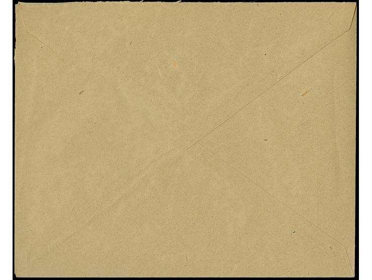 1923, 24-Werte 15 Centu auf 10 Mark braun, farbfrisch und gut gezähnt, sauber mit Stempel “SILUTE 5.III.25” auf portogerechte