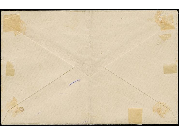 1887, 1 Pfg. schwarz durchstochen mit violettem Rahmenstempel “Priv.Brief-Verkehr Freiburg (Baden) W. Felder” auf kleinformat