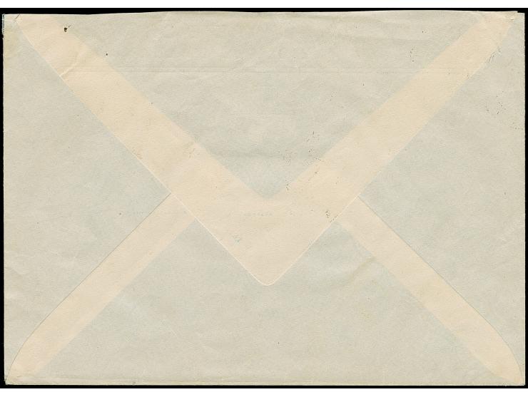 1943, 25 Qind, sauber mit Stempel “TIRANE 22.1.44” auf überfrankiertem, eingeschriebenen Orts-Vordruckbrief der “BANCA NAZION