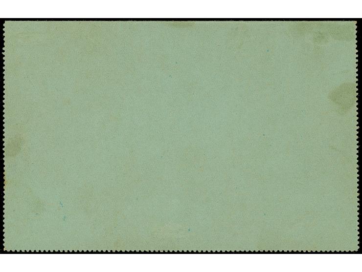 Hansa: 1894, Ganzsachen-Kartenbrief &nbsp;4 Pfg. mit Stempel “HANSA 3.3.95” und Text. Die Ränder fehlen und links oben kleine