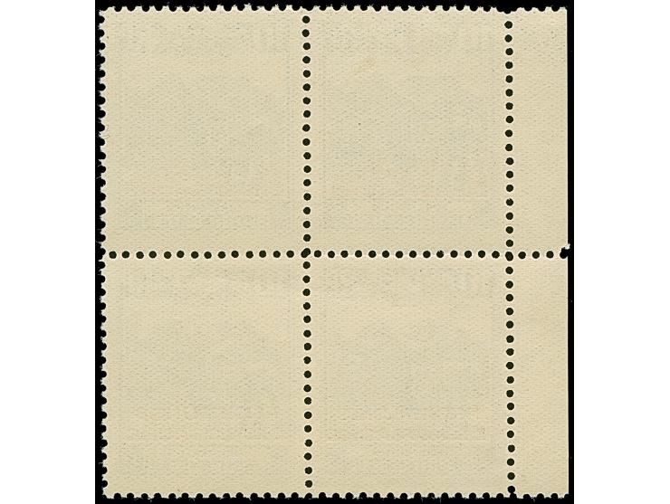 1932, 10 Rp. gez. 10½:10½, Viererblock vom linken Bogenrand, postfrisch, tadellos. Unsigniert, Fotoattest Hoffner BPP (2025)