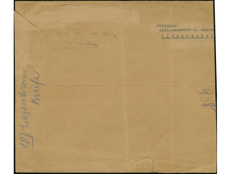 1942, Hakenkreuz 4mm: 10 Rubel auf 1 Rubel, mit stummem Stempel "14 5 42" und L1 "Alexanderstadt" auf etwas beschnittenem, do