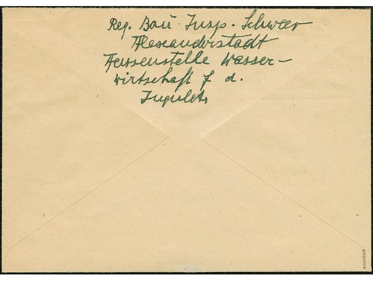 1942, Hakenkreuz 4mm: 3 Rubel auf 50 Kopeken lilarot, linkes Seitenrandstück, zusamnmen mit Zufranktur Hitler 12 Pfennig mit 