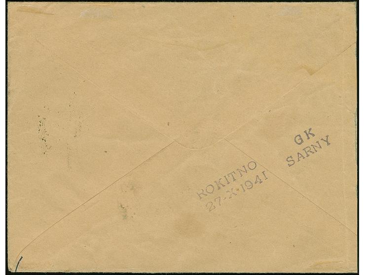 1941, Kontrollzeichen 3,00 Krb., Oberrandstück, farbfrisch und gut gezähnt, sauber mit Stempel "BEREMISCA 25.10.41" auf etwas