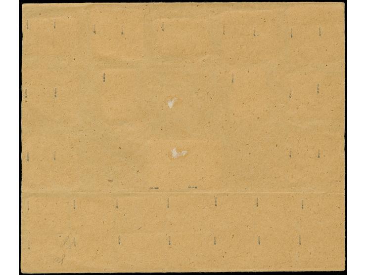 1941, 5-60 Kopeken, in waagerechten Paaren, Aufdrucktype I, sowie 5-50 Pfennig in senkrechten Paaren, Aufdrucktype III, sowie