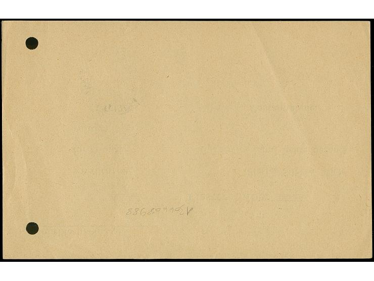 1900 (ca.), “CONSTANTINOPEL DP **….” undeutlich auf Post-Quittung für die monatliche Miete eines Schließfachs in Höhe von 10 