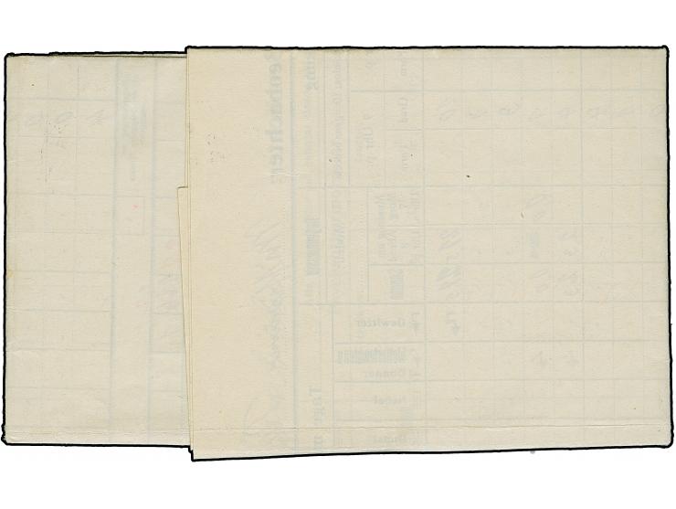 1915, “OKOMBAHE DSWA 1.4.15” auf komplettem “R.D.S.”-Faltbrief (Regenmess-Tabelle) nach Omaruru, in einwandfreier Erhaltung