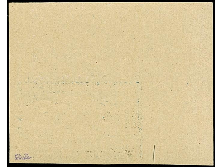 1944, Wladimir-Wolynsk 24 Pfg., ungezähnt, linke obere Bogenecke auf mattem Kunstdruckpapier, Type I, postfrisch, tadellos, s