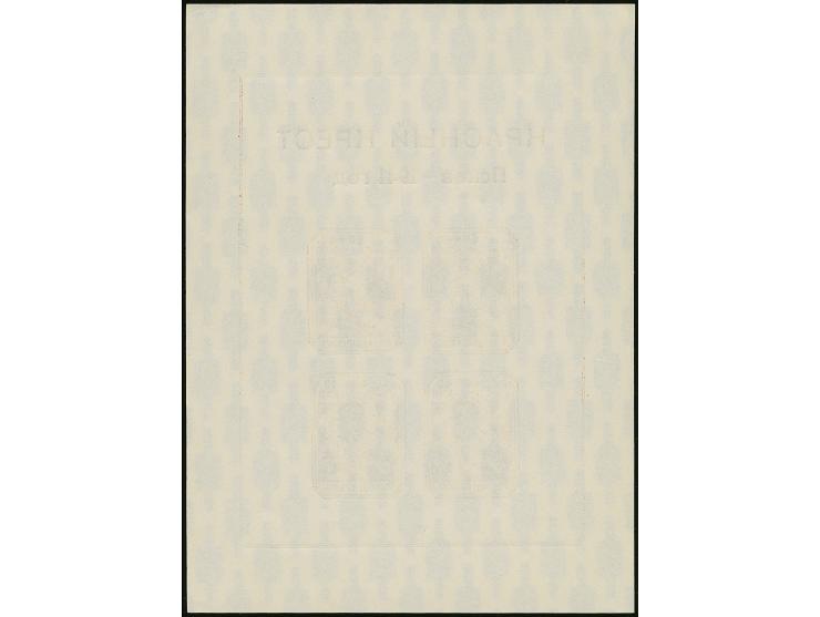 1941, Kindergarten-Block mit stehendem Wasserzeichen, ohne Gummi wie verausgabt, tadellos, unsigniert mit Fotoattest Krischke