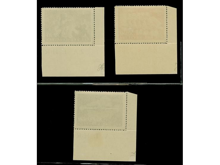 1945, Storm Division 50-100 k. complete set, uniformly from the lower left corner of the sheet, mint never hinged, horizontal