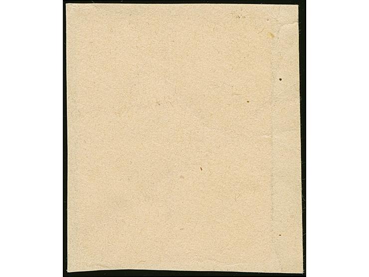 1920, Seagull 70 penni black, as enlarged copy of mother die, with red pen cross, mounted on card, fine (Hurt/Ojaste G:1)