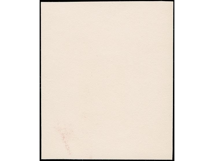 1943, &nbsp;3rd. Stamp exhibition 18+9 k. souvenir sheet, imperforate colour proof in violet, single print on handmade paper 