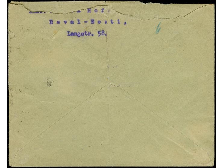 1923, Airmail 5 mark and 15 on 5 mark, the latter with prominent plate flaw “missing green colour below Post”, together with 