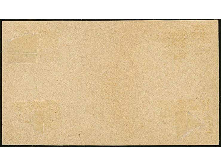 1919, 2 kopeks imperforated together with 3 kopeks perforated, tied by cds. “TALLINN 5 5 19” to small piece, very fine and ra