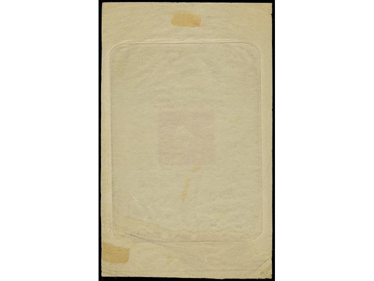 1906, Kaiser Franz. Joseph I. 5 Kr. bräunlichrot, ungezähnter Probedruck als Einzelabzug im Blockformat auf Papier ohne Gummi