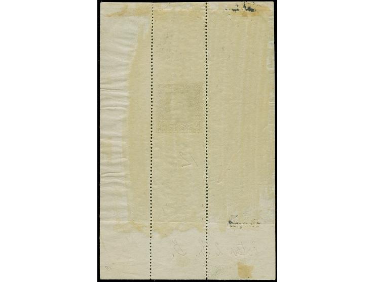 1912, Kaiser Franz Joseph I. 10 (H.) grünoliv, Probedruck als Einzelabzug im Blockformat auf gummiertem Papier, nur senkrecht