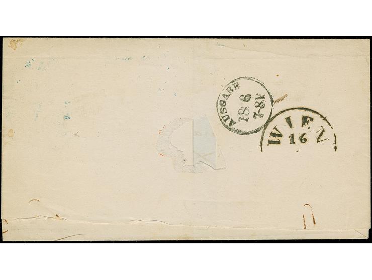 1862, Prepaid cover from Constantinople to Paris with CONSTANTINOPLE wreathed datestamp (11/6), straight line FRANCO and VIA 