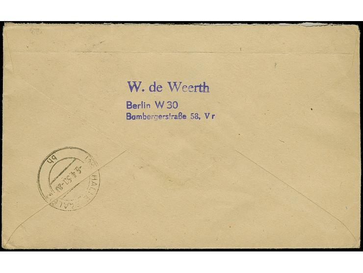 Währungsgeschädigte 10 Pfg. und 30 Pfg., Je im waagerechten Paar mit sauberem Stempel "BERLIN CHARLOTTENBURG 3.4.50", portoge