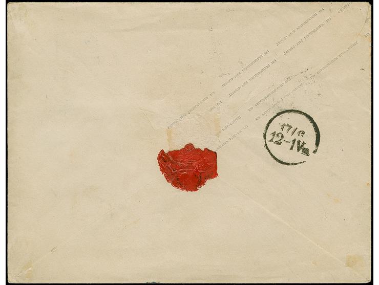 Glatter Grund 1 Sgr. rosa im waagerechten Paar, allseits breitrandig, mit sauber aufgesetzter Nr. “535” auf Umschlag 1 Sgr.ro