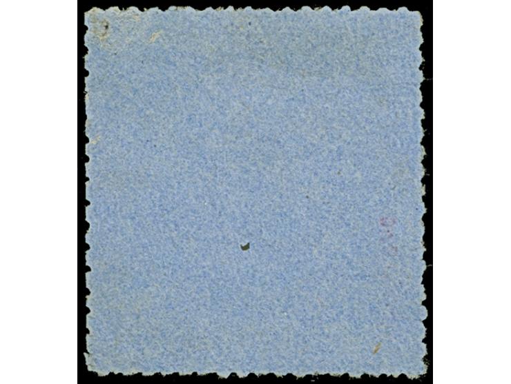 1864, 3 Gr. auf blaugrau mit bogenförmigem Durchstich 16, Type II auf waagerecht gestreiftem Papier, ungebraucht ohne Gummier