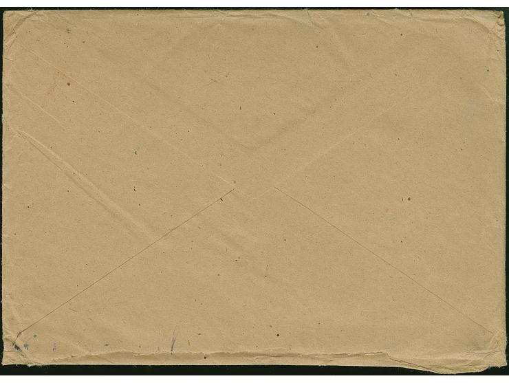 1849, Bauten 3 M., 40 Pfg. und 30 Pfg. mit Stempel “BERLIN NW21 2,7.52” als portogerechte Frankatur auf Luftpost-Brief bis 50