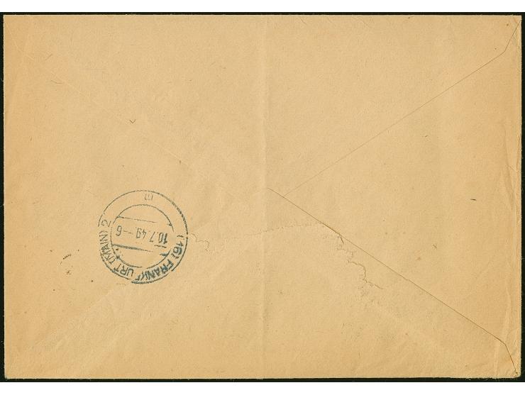 1949, Rotaufdruck 30 Pfg. im senkrechten Paar mit Stempel “BERLIN N20 8.7.49” als portogerechte Mehrfachfrankatur auf IAS-Luf