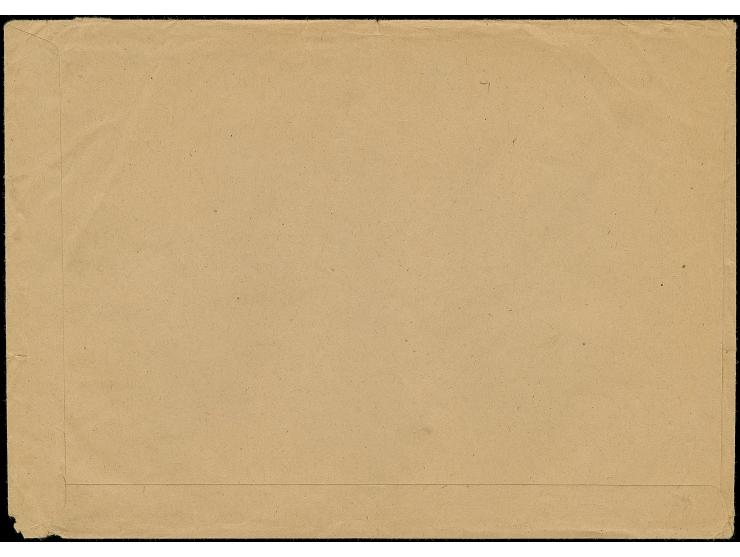 1948, Bauten 5 Pfg., 10 Pfg. und 20 Pfg. grün mit Stempel “HEIDELBERG 26.2.49” als portogerechte Frankatur auf großformatigem