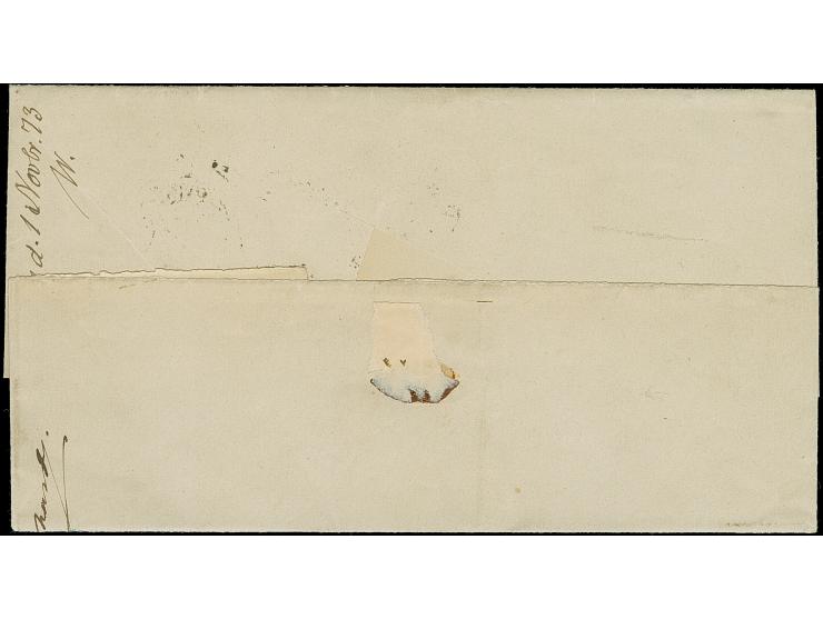 ½ Gr. orange mit Plattenfehler “Farbstrich auf der 10. Strichleiste rechts” (Feld 49) im senkrechten Paar mit Normalmarke und