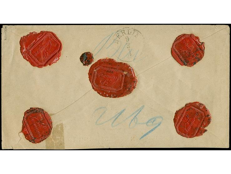 2 Gr. grauultramarin mit Plattenfehler “Beule im Innenkreis unter RE in REICHS” (Feld 94) im waagerechten Paar mit Normalmark