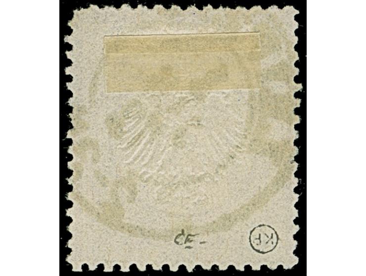 ¼ Gr. grauviolett mit klarem DKr. “LEIPZIG 1.JAN.72” vom ERSTTAG. Die farbfrische Marke ist deutlich geprägt mit oben zum Tei