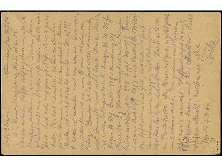 1923, 10 Mrd. auf 20 Mio. M. gezähnt und senkrechtes Paar 5 Mrd. auf 10 Mio. M. gezähnt in Mischfrankatur mit Rentenpfennig 3