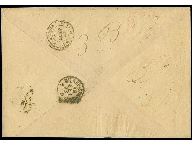 1 Kr. gelblichgrün und 9 Kr. mittelrötlichbraun je mit klarem EKr. “OFFENBACH N3 17.9.74” als tarifgerechte Frankatur auf Ums