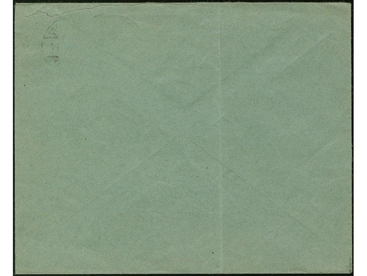 1921, Industrielandschaft 20 Fenigow geschnitten, waagerechter Dreierstreifen mit Stempel “MICHALKOWITZ 16.6.21” auf Ortsbrie