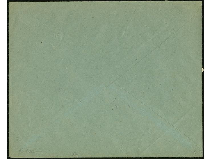 1921, Industrielandschaft 40 bzw. 60 Fenigow geschnitten, senkrechter Dreierstreifen bzw. waagerechtes Paar und Einzelwert, s