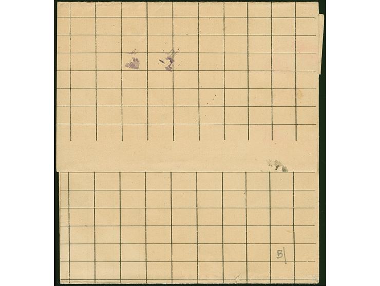 1915, “Rp (2½) H. Frei lt. Einn. Nachw. in Daressalam” violetter L4 klar auf Drucksachen-Streifband von “DARESSALAM (DOA) c 8