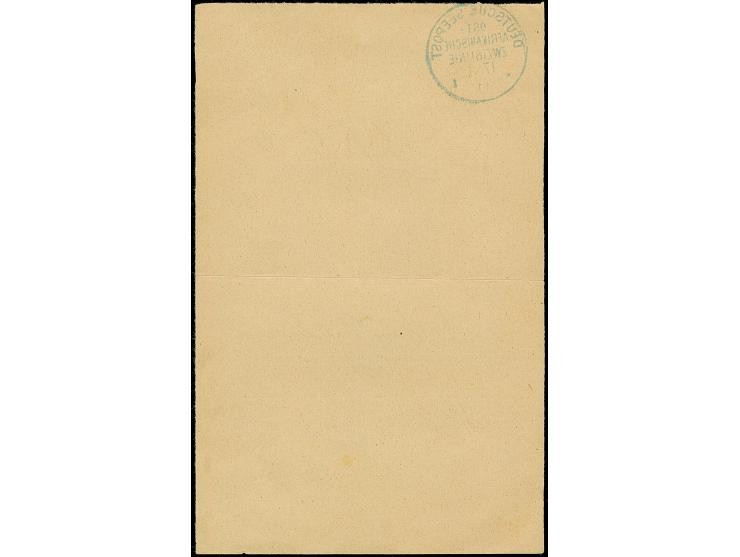 “DSP OST-AFRIKANISCHE ZWEIGLINIE *I 17.1.11” (D. Sultan) sehr klar auf Posteinlieferungsschein für einen R-Brief mit handschr