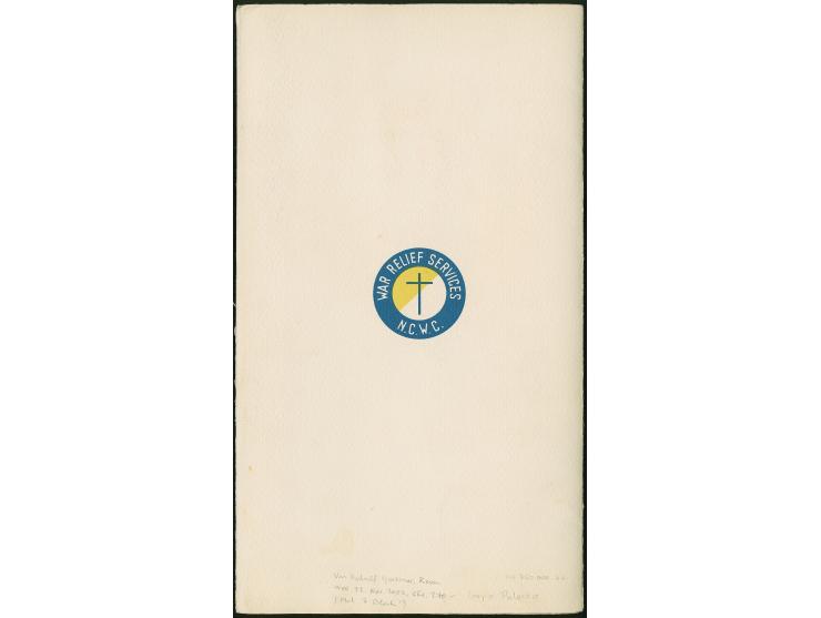 1945, special presentation folder 'Corpo Polacco' with Polish Eagle and opening lines of the national anthem on front cover, 