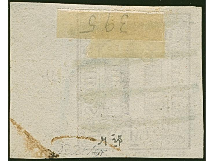 1 Sch. braun, farbfrisch und allseits breitrandig, rechts mit ca 11 mm Bogenrand mit Reihenzähler “9”, sauber entwertet durch