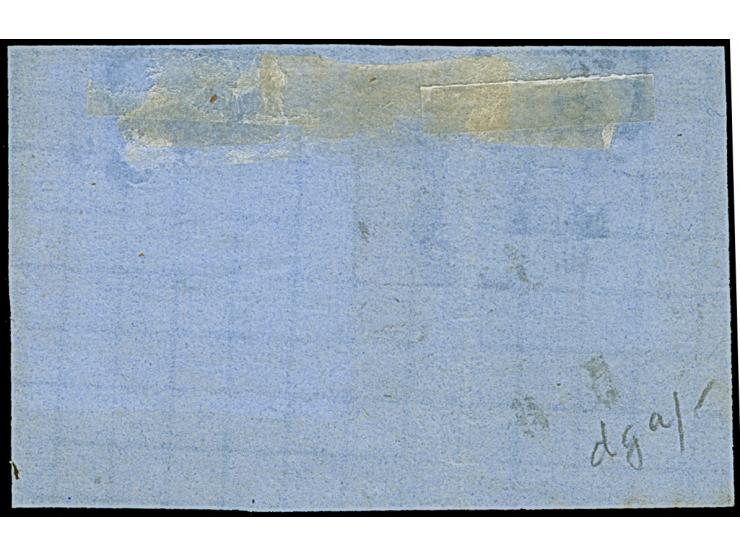 1¼ Sch. malvenfarben, farbfrisch und allseits breitrandig, mit klarer Nr. "2" auf Briefstück. Tadellos.