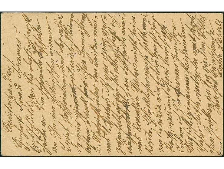 1920, Germania 2½ Pfennig mit Stempel “CZENSTOCHAU 26.10.16” als Zufrankatur auf Ganzsachenkarte 5 Pfennig nach Krakau mit An