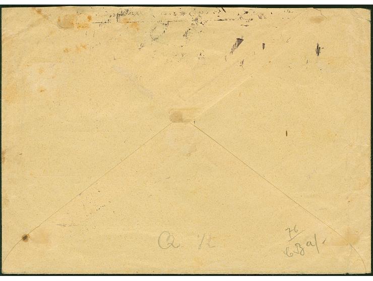 1916, Ansichten 10 Pfennig, Kontrolleindruck in dunkelrotlila, als Zustellgebühr, sauber mit Stadtpoststempel “ZAWIERCE 14.1.