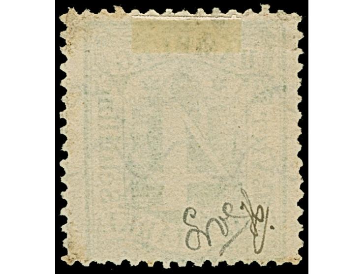 4 Sch. gelbgrün mit großem Teilabschlag des Hinrichsen- Maschinenstempels.&nbsp;