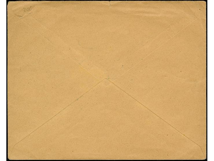 "WEISSENSTEIN 1 5 19" (PAIDE), provisional cyrillic cds. on single and horizontal pair Flower 5 kopek and 35 penni gray, all 