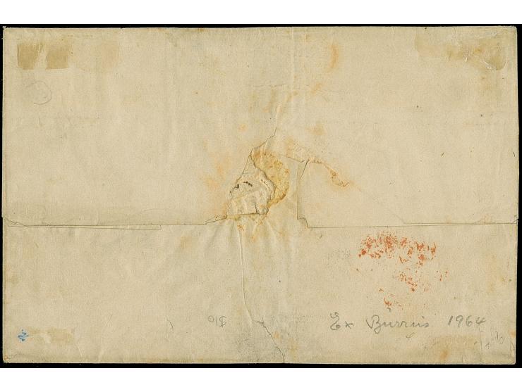 7 Sch. orange, drei Einzelwerte mit jeweils sauber aufgesetztem Strichstempel und nebengesetztem roten “HAMBURG P.D. NOV.14 1