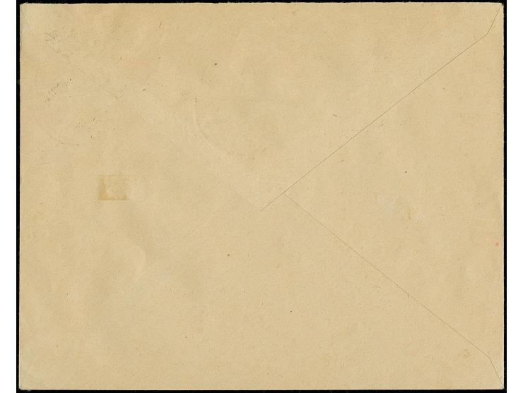 Airmail 20 marka, imperfortated, with additional franking tied by cds. "TALLIN 29 IX 25" to Königsberg, scarce last flight, f